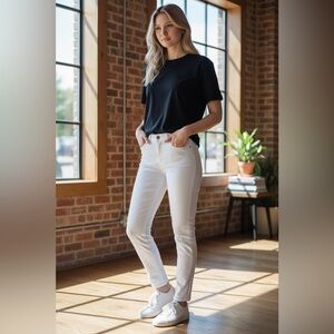 Hollister Women's Bright White Skinny Jeans